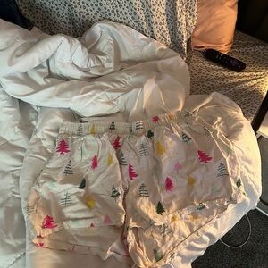 Colsie High Waist White and Pink Shorts